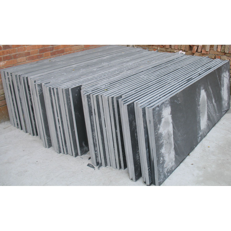 Wholesale cheap wall floor stone natural black slate slabs for sale