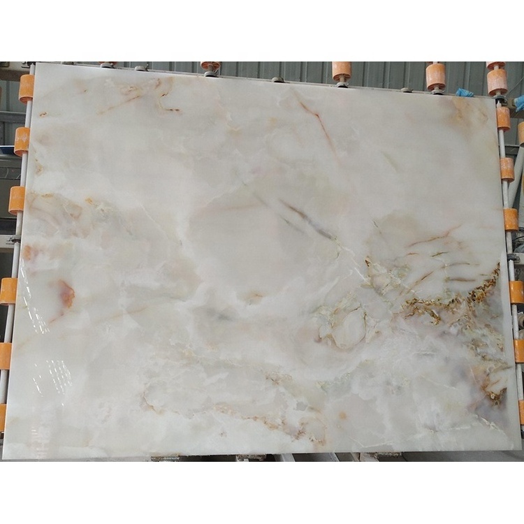 Onix marble shower walls translucent stone white onyx for wall