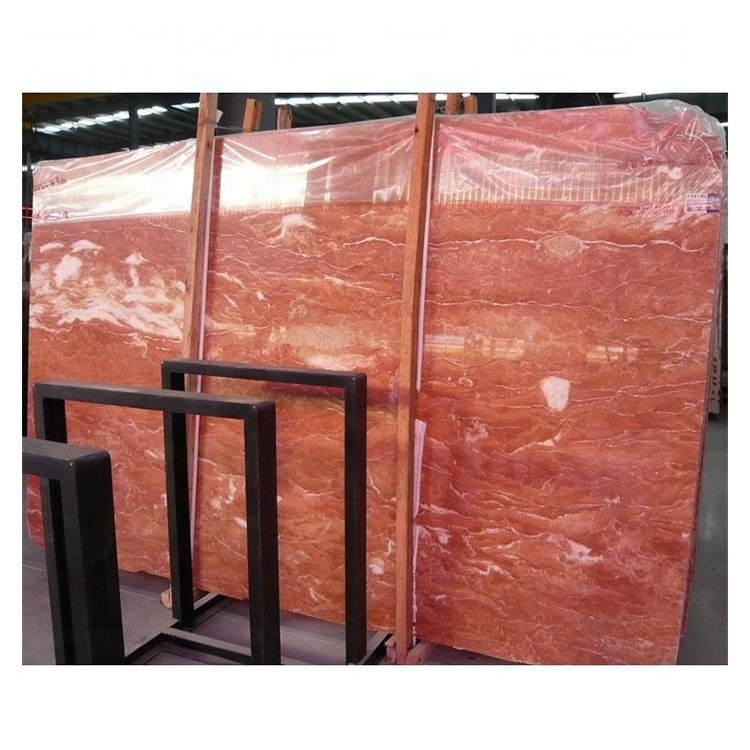 Precut polished slab floor stairs tiles Philippine orange red marble