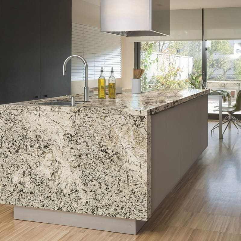 Natural Granite Stone Countertop Prefab White Granite Kitchen Countertop