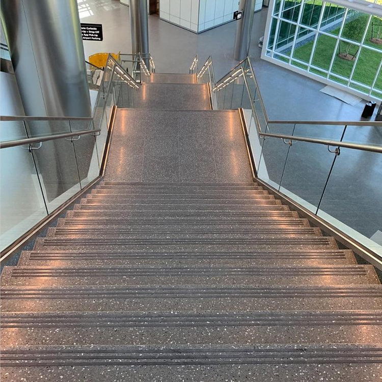 High quality Indoor And Outdoor Terrazzo Stair Porcelain Terrazzo Floor Tiles