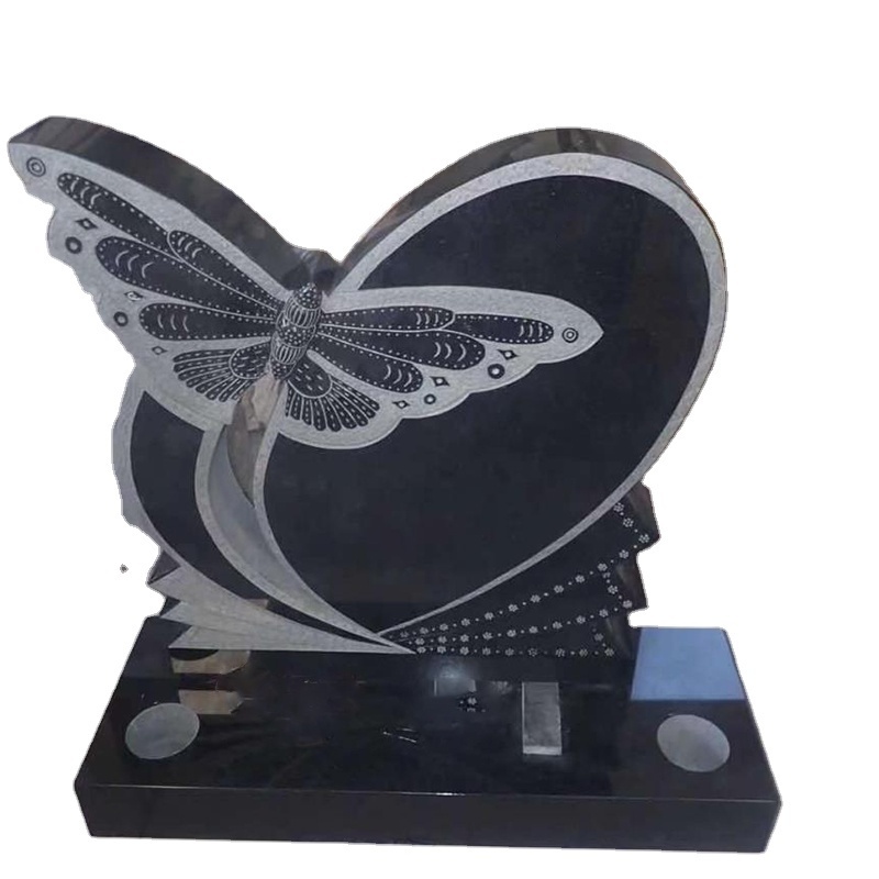 guitar headstone butterfly headstones black granite headstones for graves