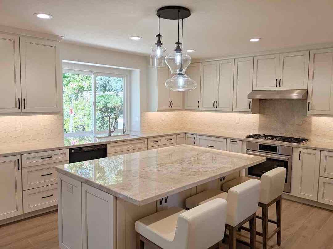 YD STONE Natural Stone Taj Mahal Quartzite White Kitchen Granite Prefab Worktops Countertops