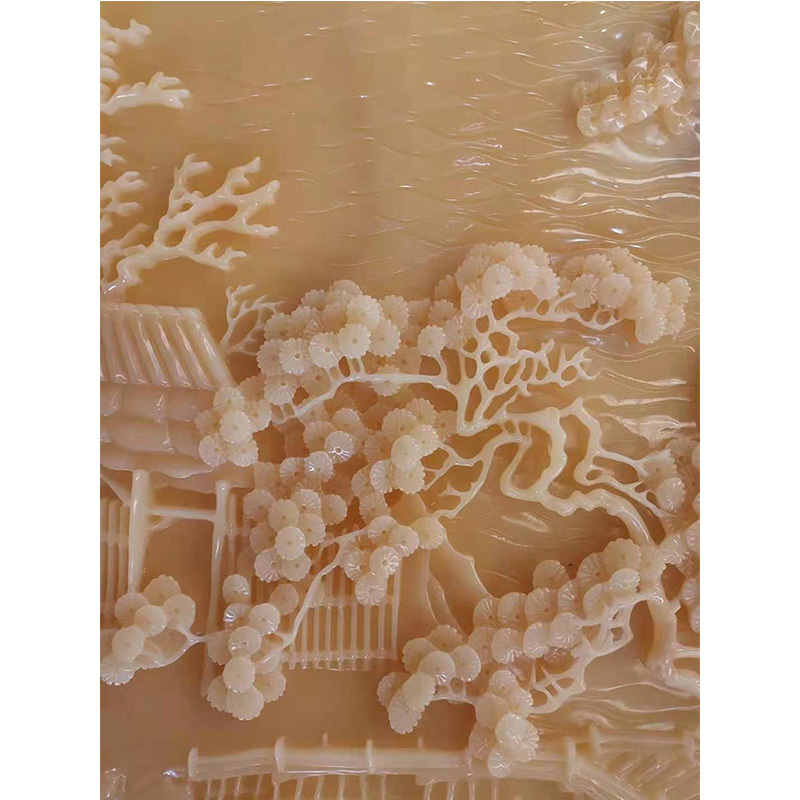 Natural Stone Carvings and Sculptures Chinese Hand Carved Onyx Marble Wall Sculpture