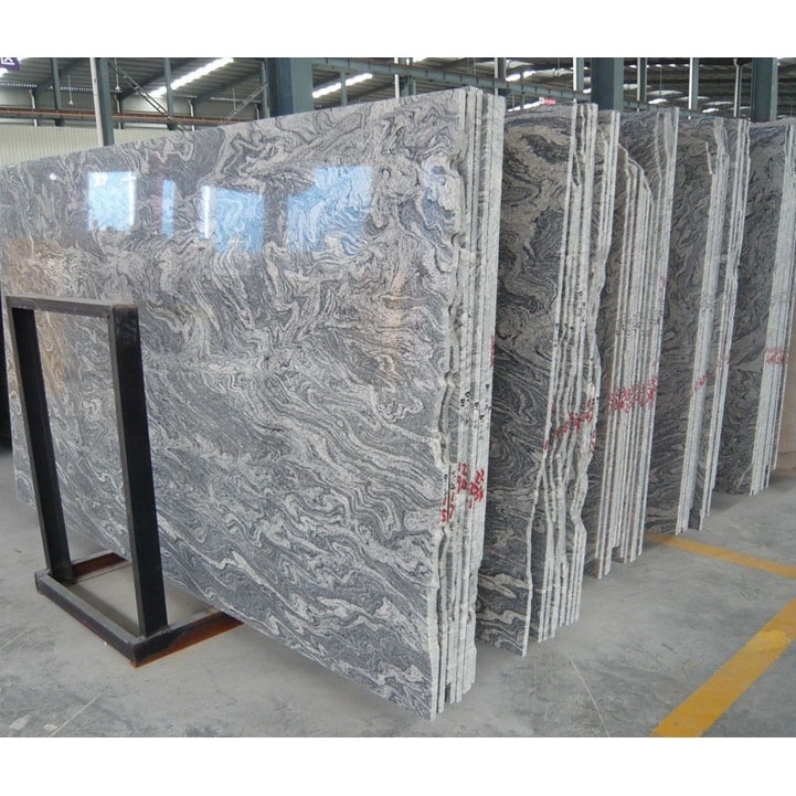 Counter top stones black veins china juparana grey granite for sale