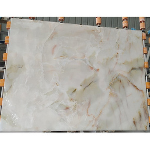 Onix marble shower walls translucent stone white onyx for wall