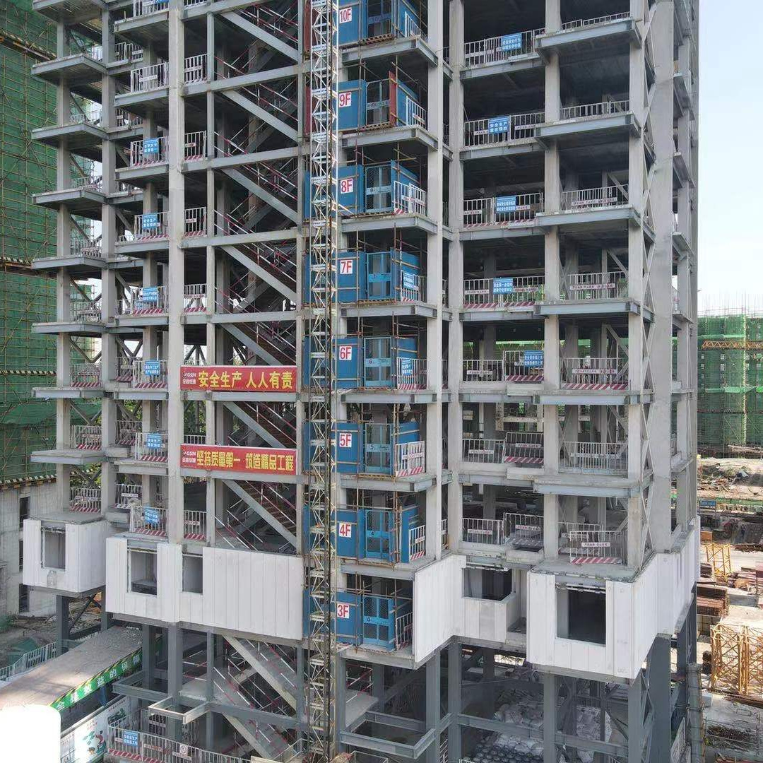 Prefab steel structure apartment building with good insulation permanent purpose steel structure building