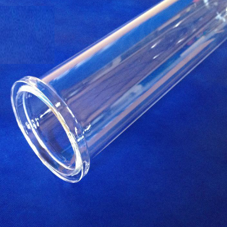 high temperature heat resistance clear quartz glass pipe