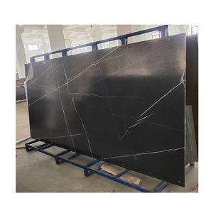 Customized Faux Marble Flooring Tiles Ceramic Tiles Artificial Glossy Sintered Stone Slabs for Wall and Home Decor