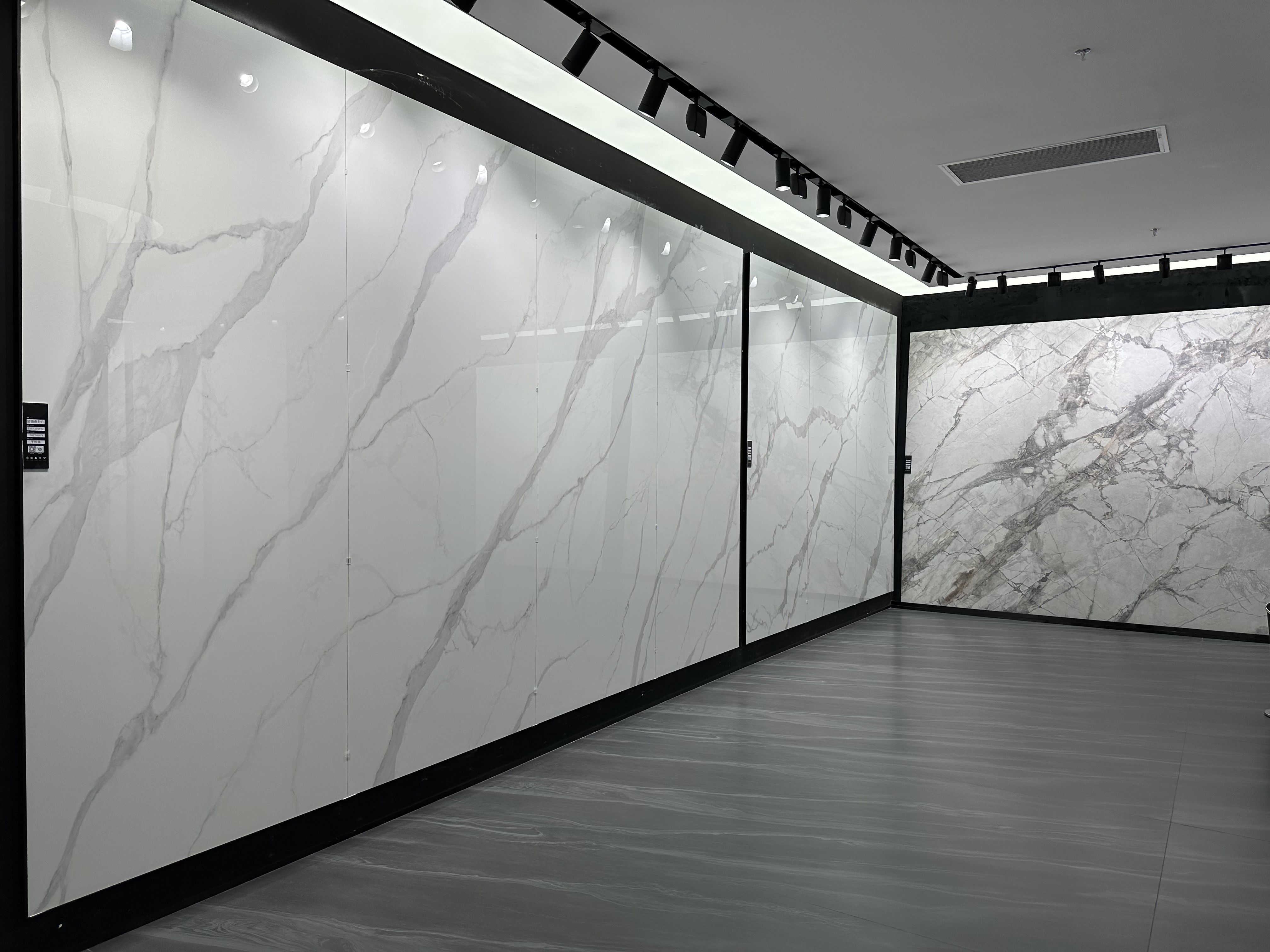 Customized Faux Marble Flooring Tiles Ceramic Tiles Artificial Glossy Sintered Stone Slabs for Wall and Home Decor