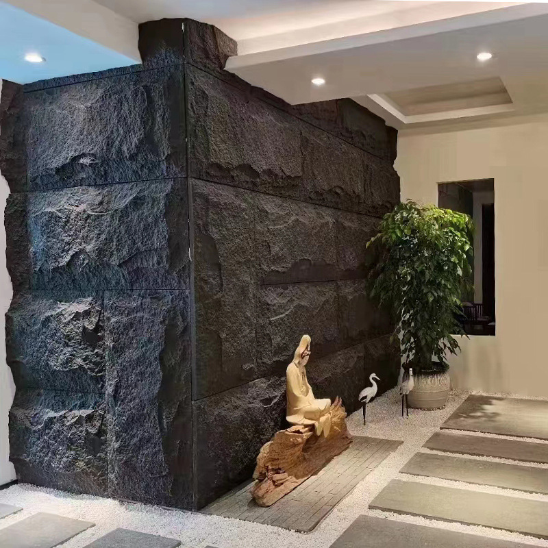 Factory Direct Selling Indoor Stone PU Decorative 3D Artificial Wall Panels PU Stone Panel