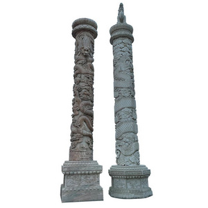 Modern Natural Stone House Decorative Columns Marble Granite Column and Roman Pillar