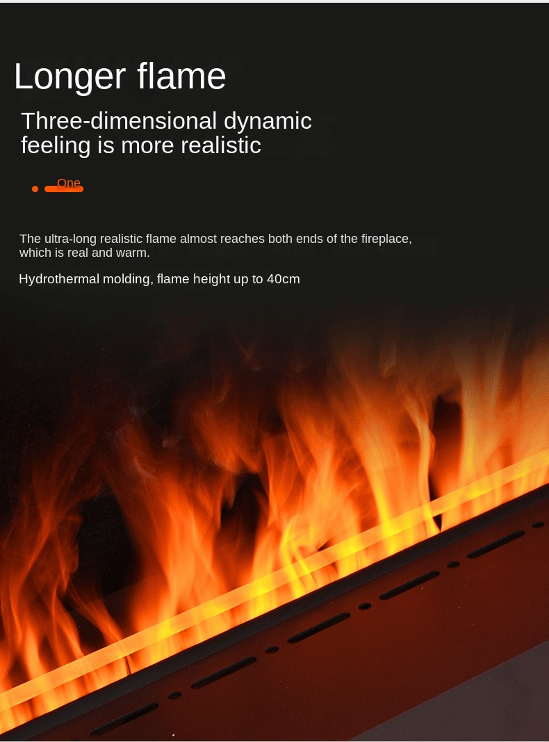 Stocked Products 3D Atomization LED Electric Fireplace Simulation Flame Water Vapor Fireplace