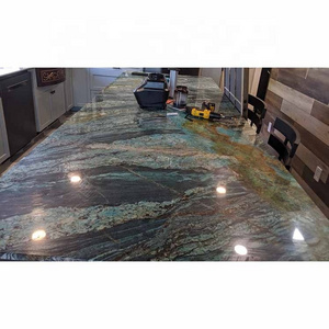 Natural green granite quartzite stone kitchen countertops vanity tops table tops