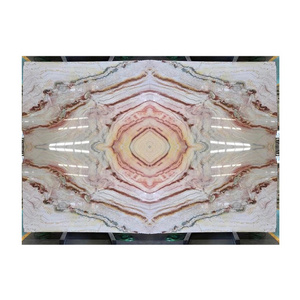 Pink Macaubas Fantasy Quartzite  Natural Stone Slab for Background Wall Panels and Floor Tiles