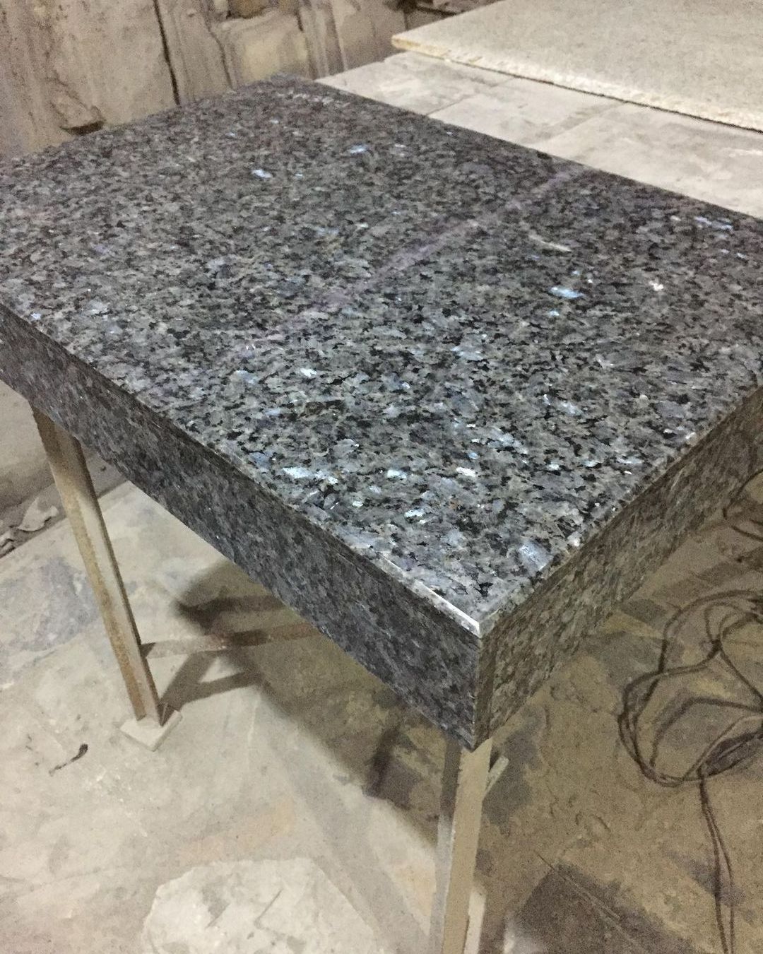 Natural Blue Granite Countertops Polished Blue Pearl Granite for Kitchen Countertop