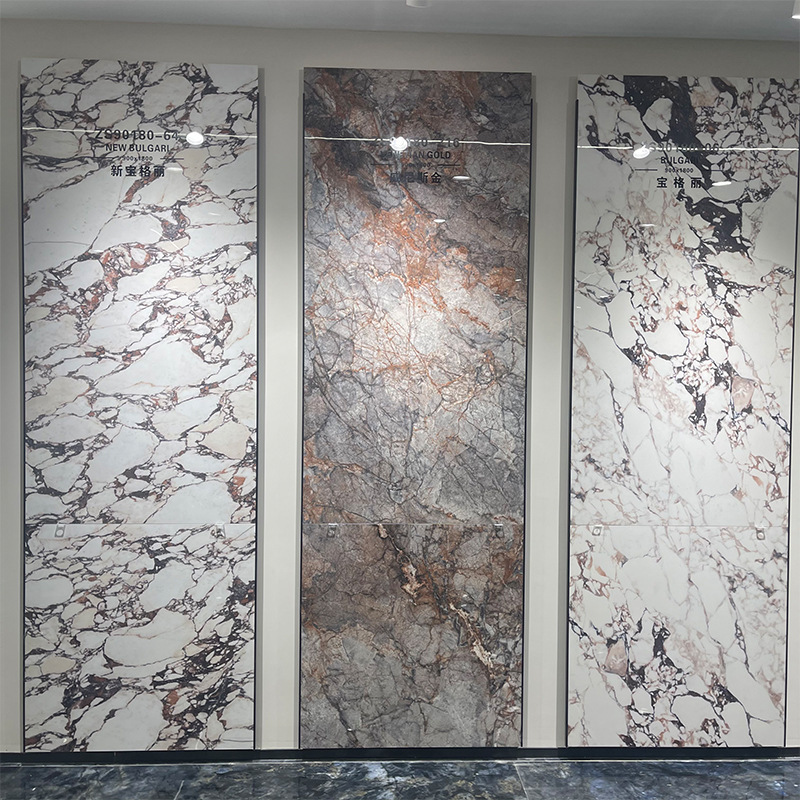 High Quality Big Size Sintered Stone Glazed Polished Porcelain Tile For Interior Wall And Floor