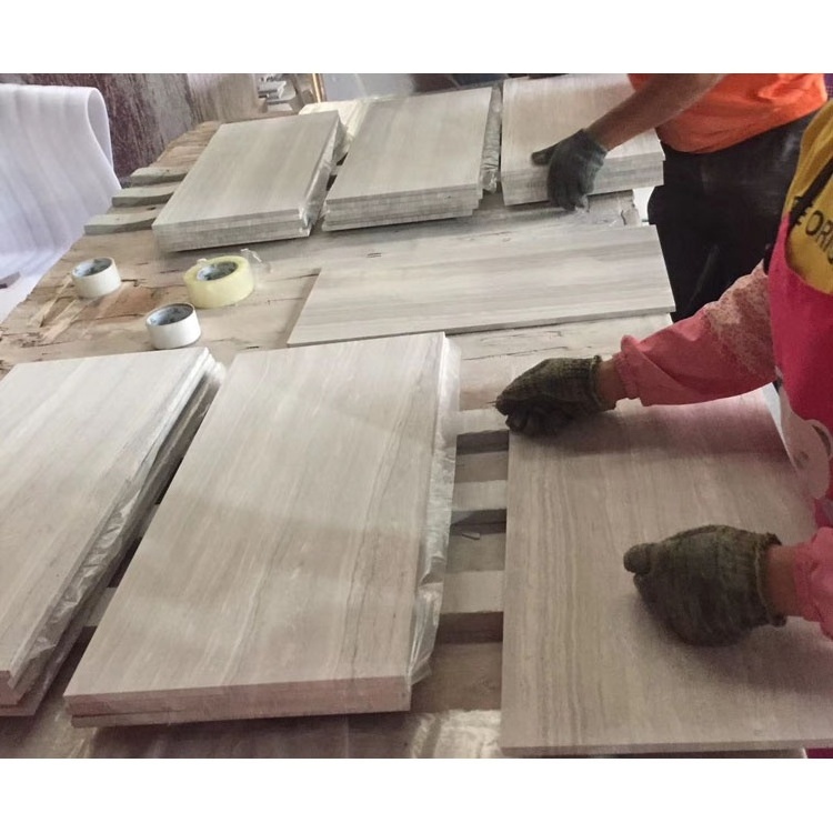 Natural Marble Best Price Vein Cut White Brown Gray Slab Brick Wood Flooring Flooring