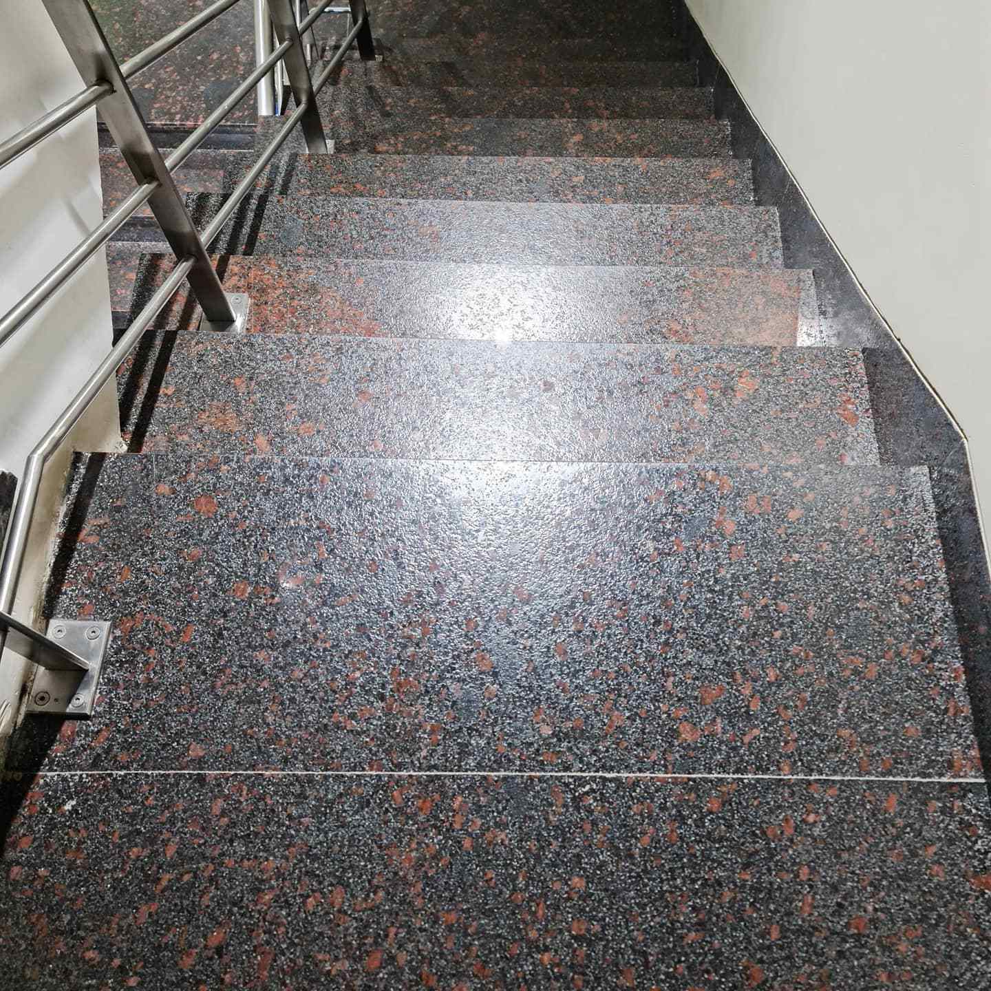 YD STONE Natural Brown Granite Tile Step Polished Indoor Outdoor Tan Brown Granite Stairs