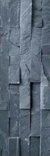 High Quality Natural Black Cubes Cultured Stone Slate Floor Tiles for Garden Floor