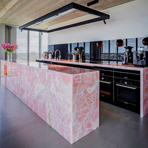 YD STONE Custom Luxury Translucent Onyx Marble Stone Slab for Kitchen Bar and Vanity Tops