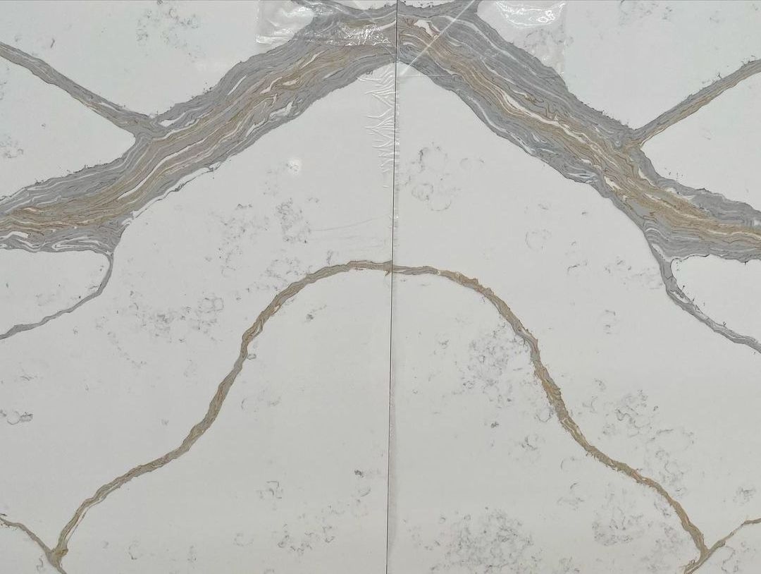 Factory Price Quartz Stone Countertop Kitchen Island Quartz Slab Calacatta Artificial Quartz