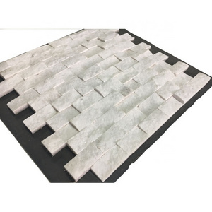 Wholesale Price Brick Pattern Split Face Decorative Calacatta Marble Mosaic Tile for Wall