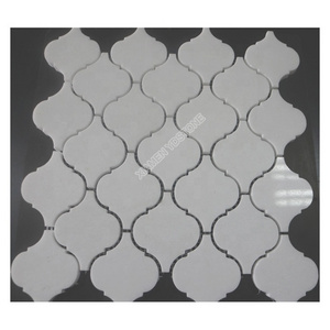 Interior kitchen wall decorative marble tile white arabesque backsplash