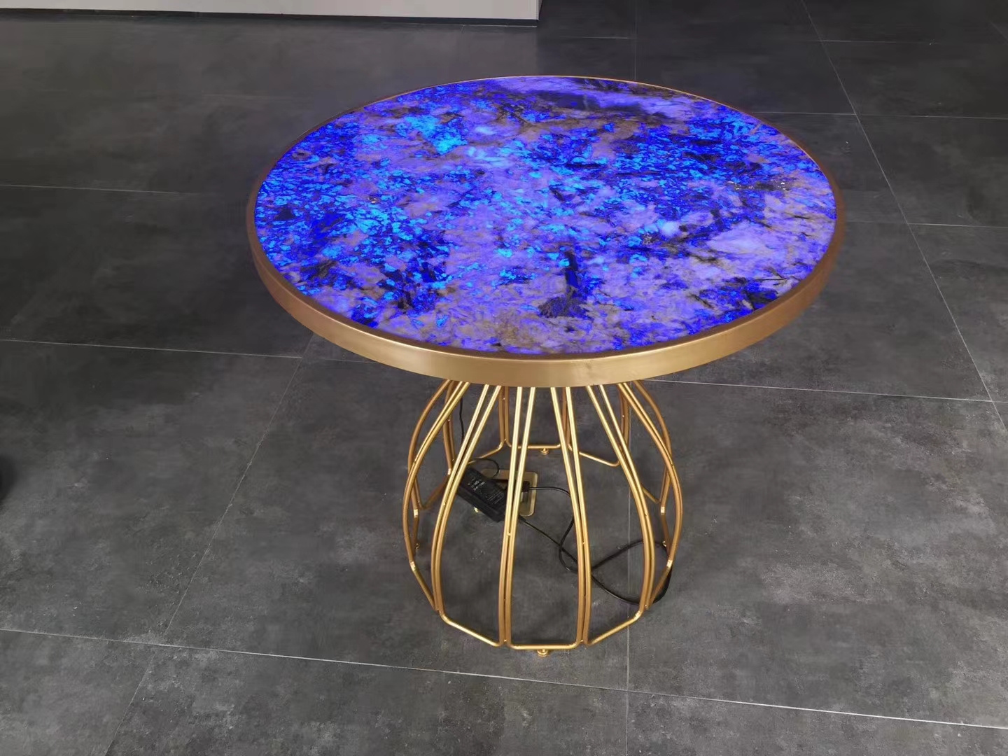 Modern Luxury Hotel Decor Polished Natural Agate Stone Marble Slab Translucent Onyx Stone Table Countertop