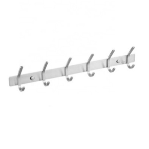 Stainless Steel 304 Wall Mount Robe Hook Rail For Bathroom Kitchen Coat Towel Hook