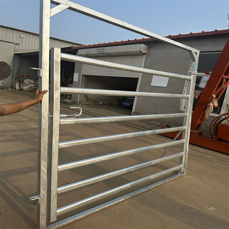 Affordable And High Quality Galvanized Portable Temporary Cattle Yard Panels And Cattle Farm Gate