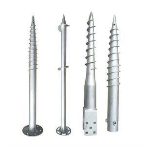 Customized Spiral Ground Anchor Helical Screw Pile Ground Screw For Foundation