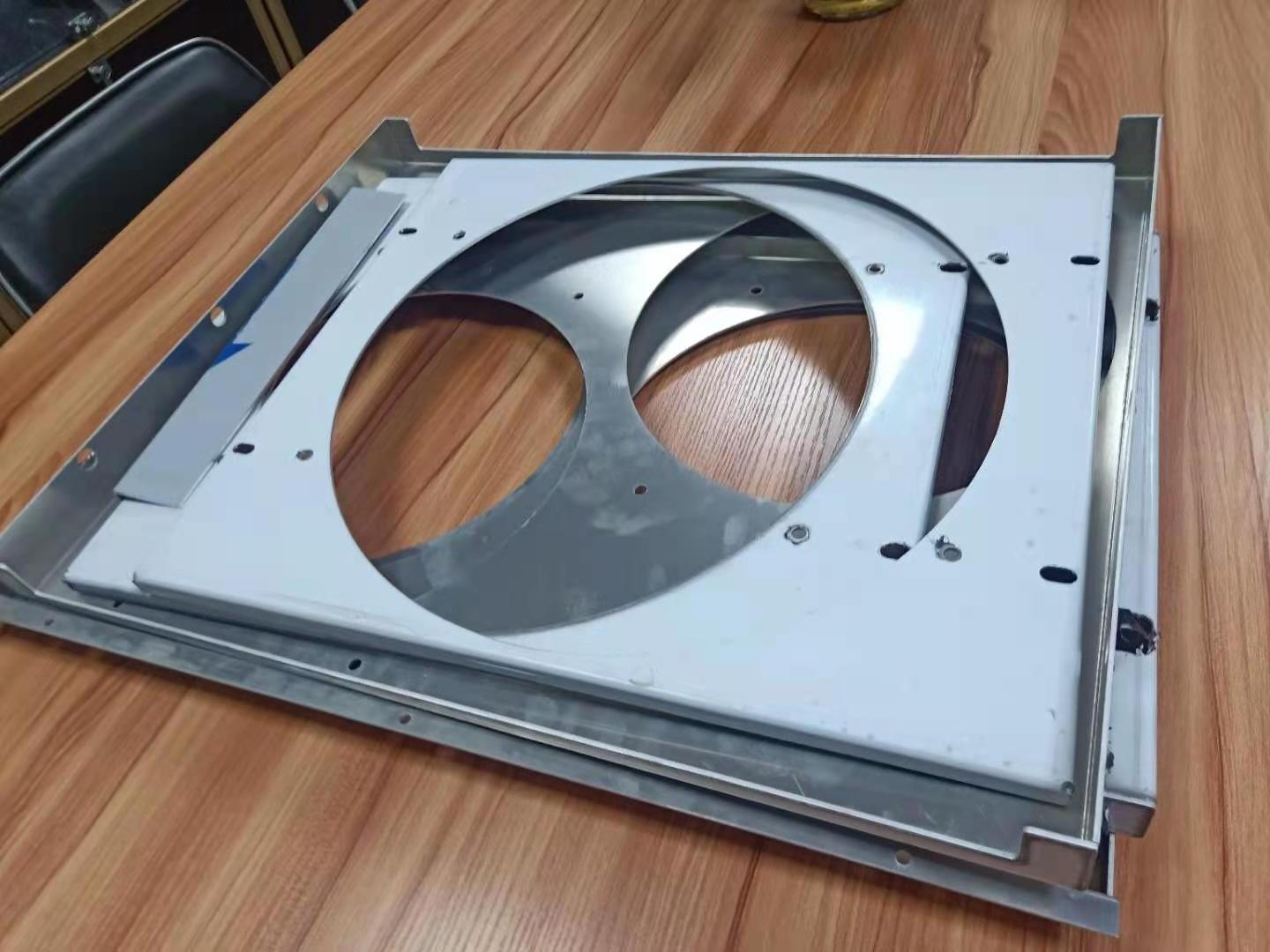 OEM Sheet Metal Laser Cutting Service 3mm Aluminum Bending Bracket Blue Anodize Custom Sheet Metal Fabrication