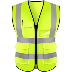 Best Selling Safety Clothing Hi Vis Warning Safety Waistcoat Reflective High Visibility Vest CE EN20471 Reflective Vest for Bike