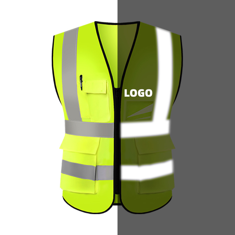 Best Selling Safety Clothing Hi Vis Warning Safety Waistcoat Reflective High Visibility Vest CE EN20471 Reflective Vest for Bike