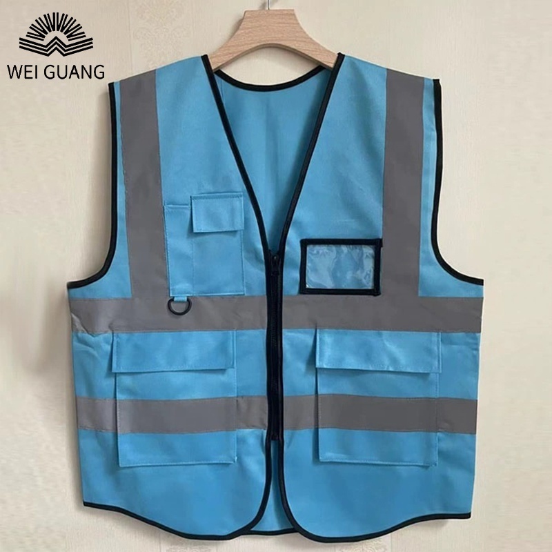 Hot Sale Security Multiple Sizes High Visibility Safety Reflective Industrial Jacket Airport Motorcycle Traffic Reflector Vest