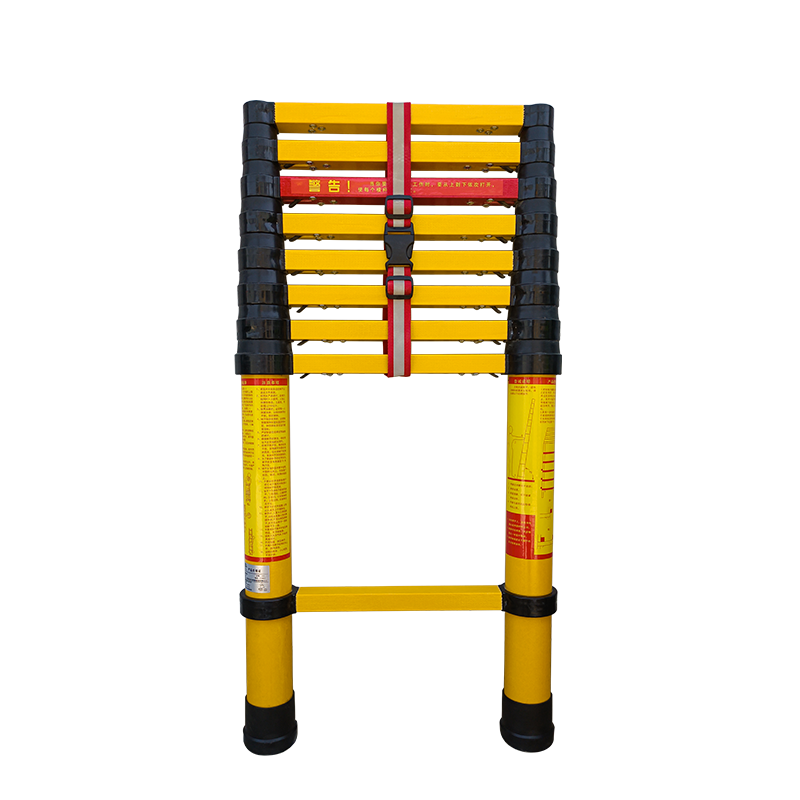 High Quality 4 m Meters Length Customized Telescopic Extension Articulated Lightweight Insulation Ladder For Sale