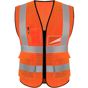 High Quality America Size Chalecos de seguridad secury Reflect Construction Vest Custom logo gilet de securite High viz vest