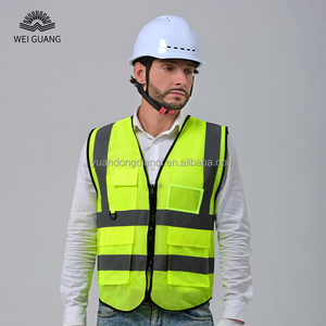 Top Quality Security Safe Work Workwear Clothes Hi Vis Motorcycle Reflector Safety Vest  Workers Jacket For Road Construction