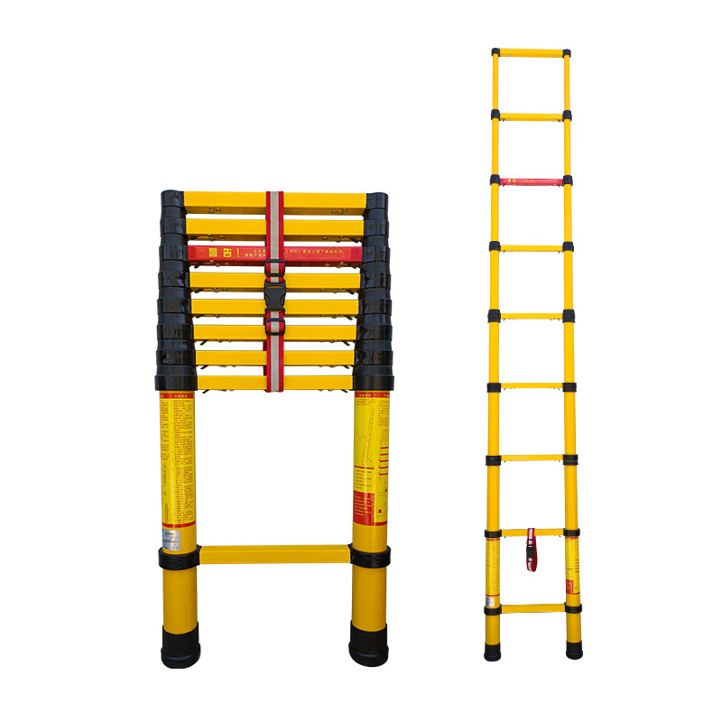 China Wholesale Adjust Articulated Flexible Fiberglass Ladder Telescopic Folding Extension Ladders Step Fiberglass For Sale