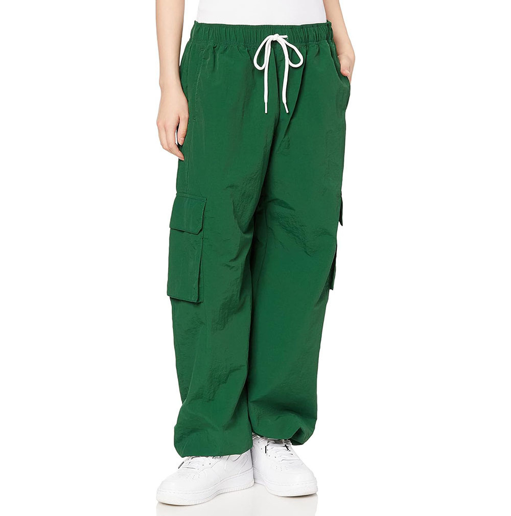 Y2K Style Women Street Wear Drawcord cargo pants cotton Trousers Baggy Balloon Cargo Parachute Pants