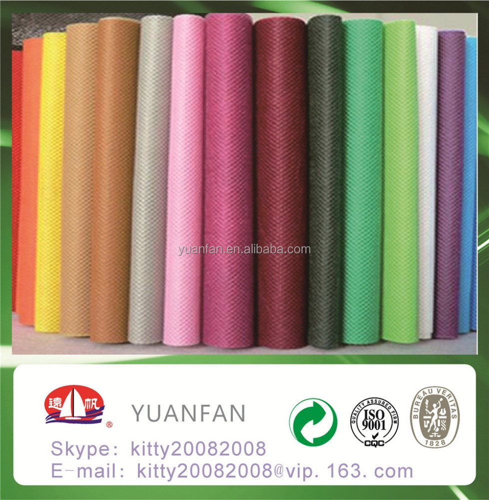 China zhejiang yuanfan wholesales pp spunbond non-woven fabric / pp nonwoven fabric / polypropylene non woven fabric