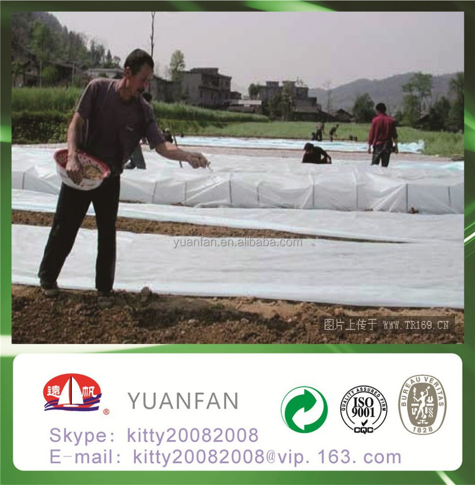 uv resistance PP no nwoven fabric agriculture plant cover,mulch film,polypropylene agricultural nonwoven fruit tree covers