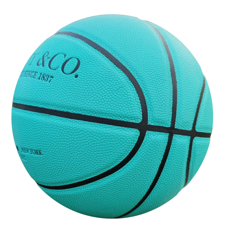 Wholesale Size 7 6 5 Customize Pattern Fashion Mint Green Basketball Street Ball