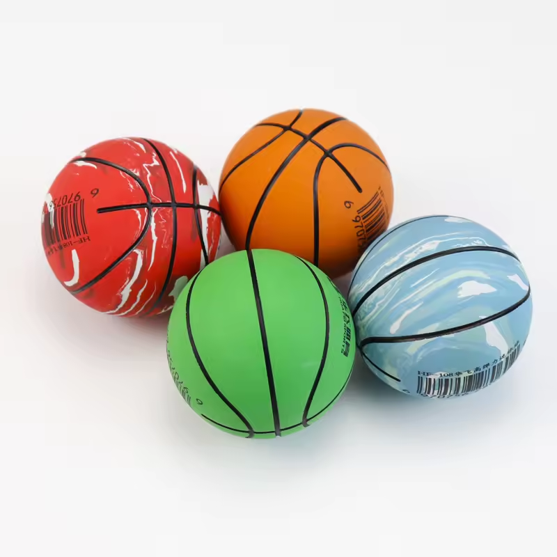 Hot sale Hollow pink rubber bounce balls 60mm bounce squash ball mini basketball Customs promotional Toys