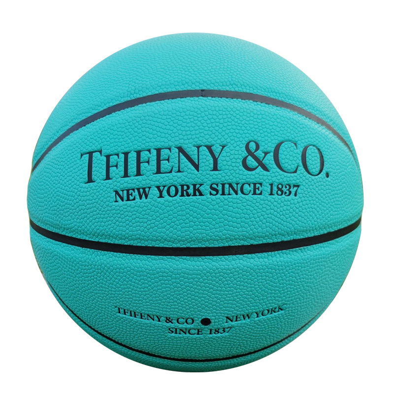 Wholesale Size 7 6 5 Customize Pattern Fashion Mint Green Basketball Street Ball