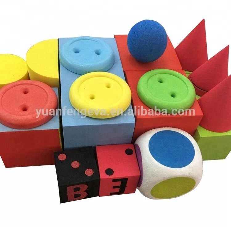 Most popular DIY colorful big eva foam building blocks for kids