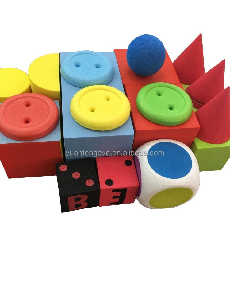 Most popular DIY colorful big eva foam building blocks for kids