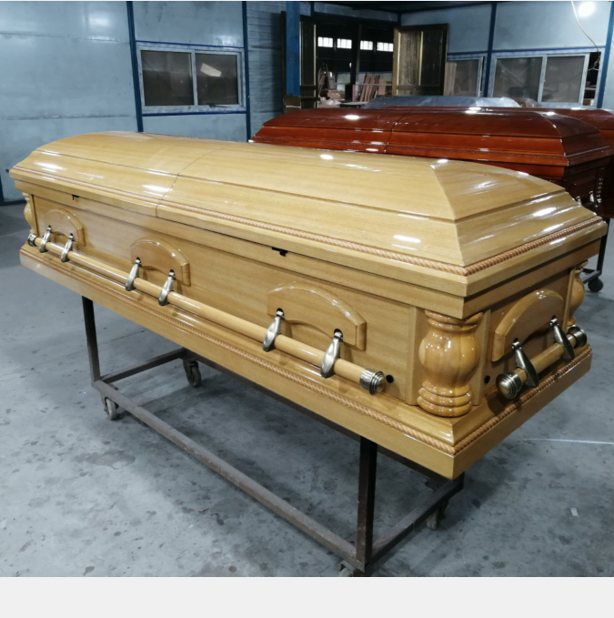 Classic american adult wood funeral caskets and coffins