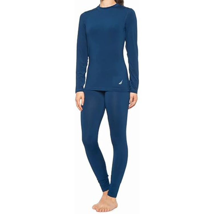 Comfortable Winter Thermal Merino Wool Womens O-neck Thermal Underwear